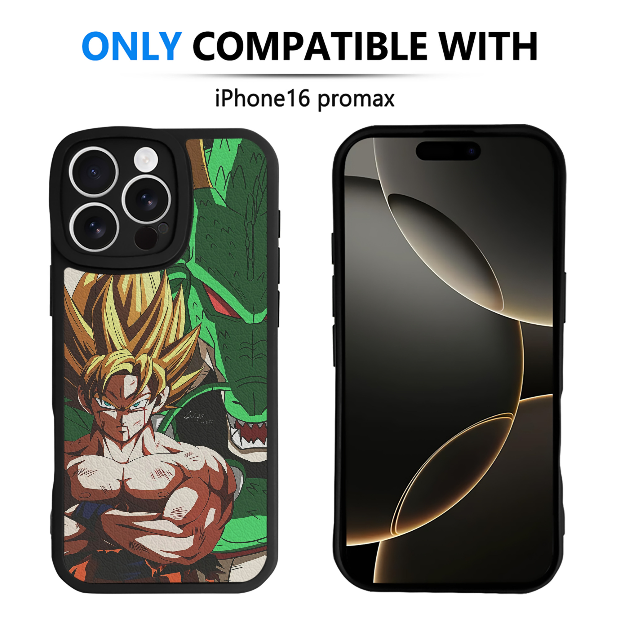 （画像用） ドラゴンボール DRAGON BALL 【iPhone 16シリーズ対応】シリコンスマホケース（レザー調） 材質：シリコン